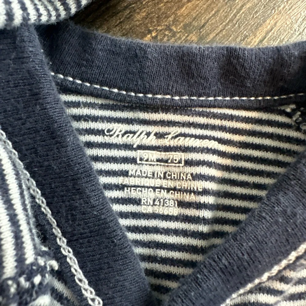 Bundle of Boys Four Ralph Lauren Polo Romper/Footie Size 9 Months